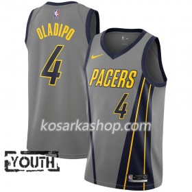 Dres Indiana Pacers Victor Oladipo 4 Nike 2018-19 City Edition Siva Swingman - Dječji